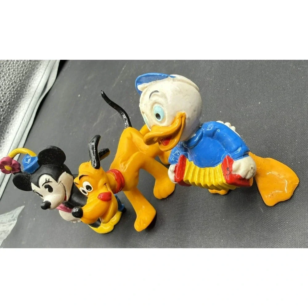 Vintage 1986‎ Bullyland Disney Figures Minnie Pluto Donald Duck 80s